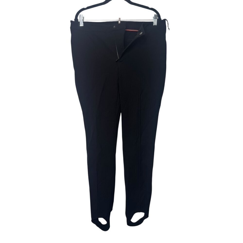 Moncler Black Stirrup Dress Pants Size 48 – Minimal Luxe Trousers (Zipper Broken